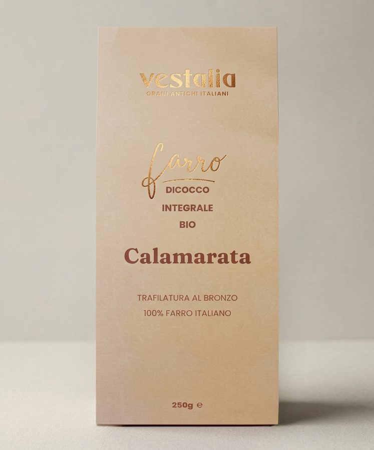 Packaging Calamarata di Farro Dicocco Integrale Bio Vestalia