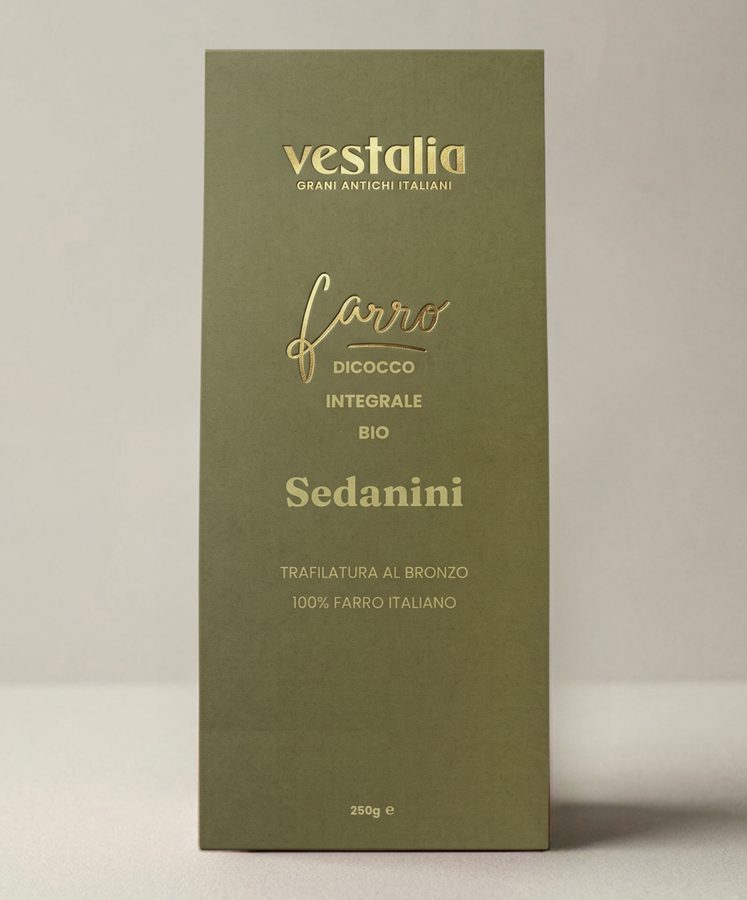 Packaging Sedanini di Farro Dicocco Integrale Bio Vestalia
