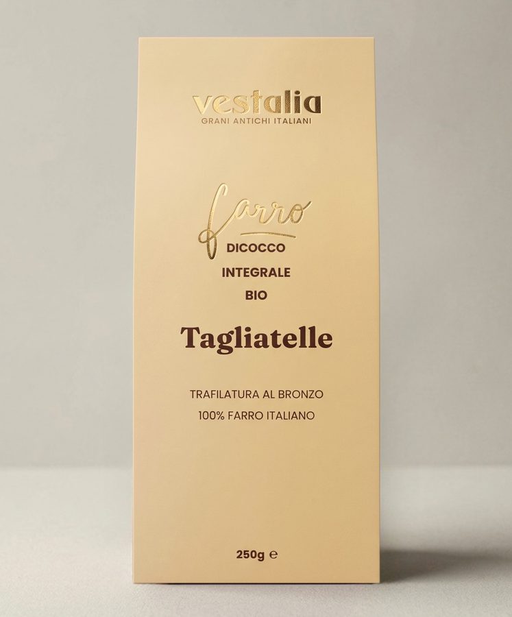 Packaging Tagliatelle di Farro Dicocco Integrale Bio Vestalia